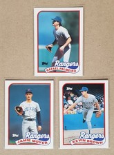 Rafael Palmeiro #93T Kevin Brown #15T Jamie Moyer #85T 1989 Topps Traded Rangers