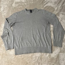 Gap Mens Medium Light Gray Cotton Pullover Sweater Crewneck Casual