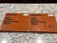 2 Scotch 207 3600ft of 1/4" tape on a 10 1/2" Metal Reels