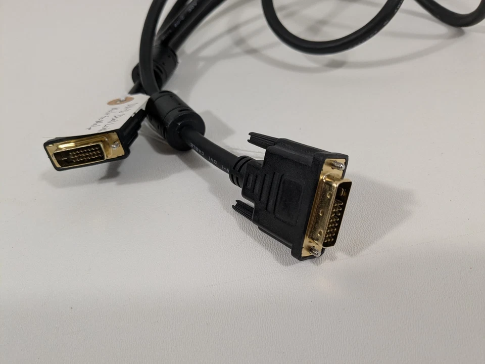 DVI Dual Link Male to Male Video Monitor Cable Cord PC Electronics - Image 2 of 3