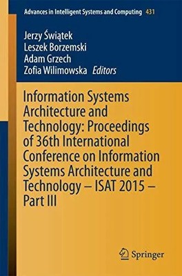 Information Systems Architecture and Technology: Proceedings of Buch Springer