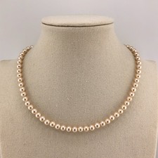 LOTUS Simulated Pearls Necklace Choker Vintage Christmas Party Gift MCM