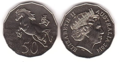 2014 Australia 50 Cents — photo from another recent sale