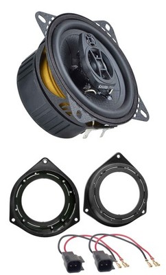 Ground Zero 2-Way 100 Watt 10 cm Speakers for Ford Ka from 09 Storage Rear Rear