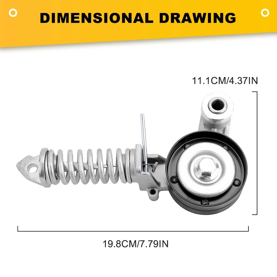 Натяжитель приводного ремня для 2011-2016 Chevrolet Cruze Sonic Trax Buick Encore 1,4 л - Изображение 2 из 4
