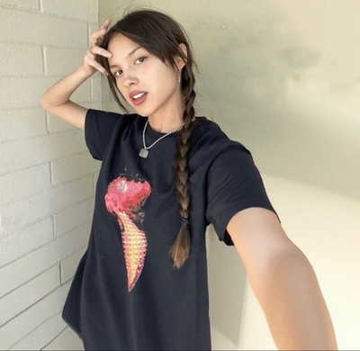 New Olivia Rodrigo Strawberry Ice Cream Deja Vu 3X Shirt