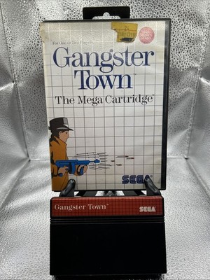 Gangster Town (Sega Master System, 1987) Game Cartridge & Case - Tested