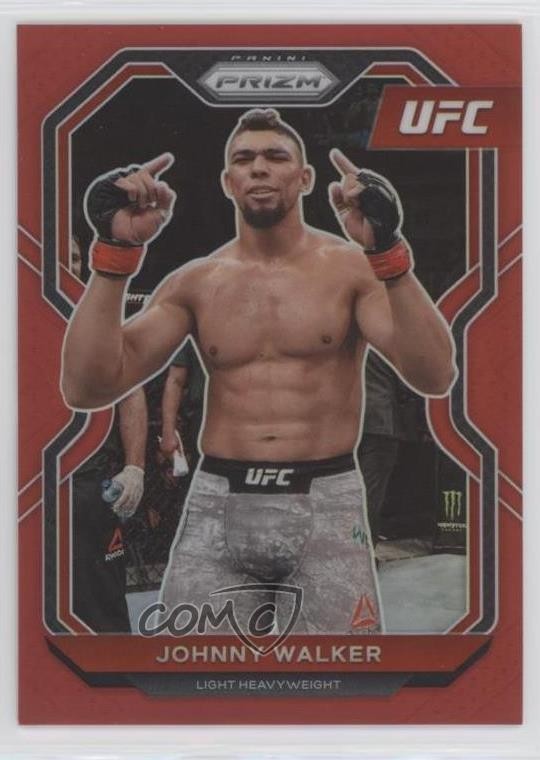 2021 Panini Prizm UFC Red Prizm 39/275 Johnny Walker #15 0f3j