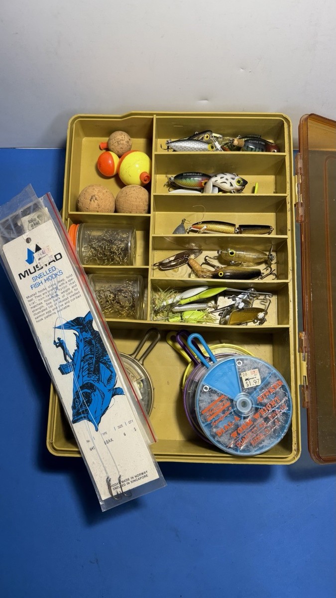 Japan Mixed Small Goods Lot Vintage 箱物多め Vintage Plano Magnum Fishing Tackle Box Lot with Lures, Sinkers