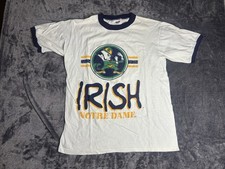 Vintage 90s University Of Notre Dame Fighting Irish Ringer T-Shirt Large