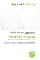 Frederic P. Miller (U. A.) | Minkowski Inequality | Taschenbuch | Englisch