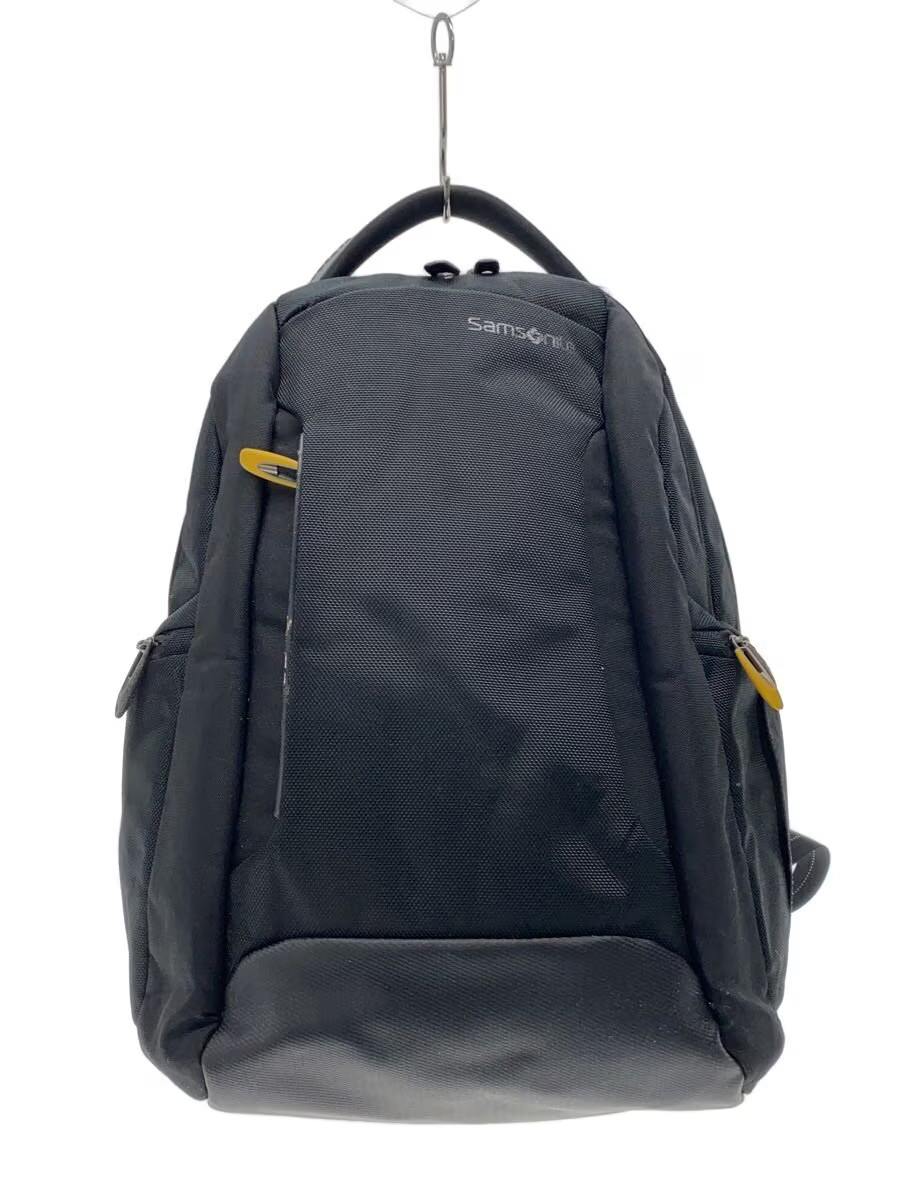 SAMSONITE Backpack, Polyester, Black, Plain, 7338… - image 1