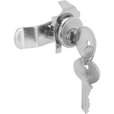 Prime-Line Brushed Nickel Steel Counter Clockwise Mailbox Lock (Pack of 3)