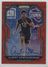 2020 Panini Prizm Rookie Red Wave 10/149 Albert Okwuegbunam #316 Auto n1u