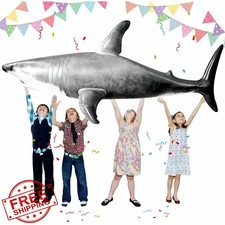 ILEISURELY Shark Pool Toy 79inch Gray