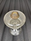 Antique US Glass Duncan Ribbed Band, Pattern Glass Oil Lamp #1 Queen Anne Burner — photo 7