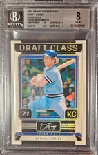 2024 Panini Three and Two - Draft Class George Brett #1 /10 Holo Gold BGS 8