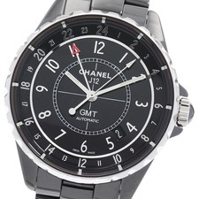 CHANEL J12 GMT H3102 Black ceramic black Dial Automatic Men's Watch_890397