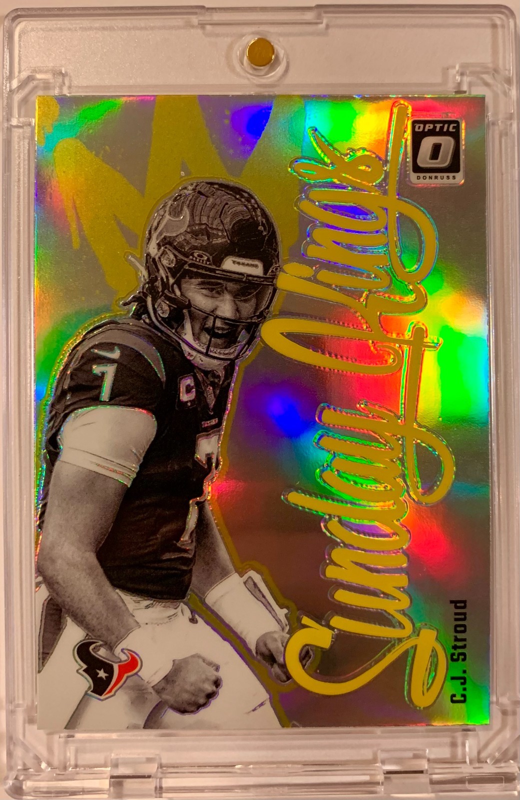 2024 Donruss Optic C.J. Stroud Sunday Kings #12 SSP Case Hit Texans