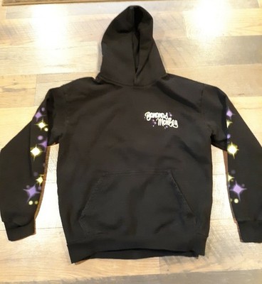 Bananas Monkey Pullover Hoodie Unisex  Black Airbrush Heavy Streetwear Size XL