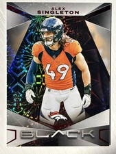 Alex Singleton 2024 Panini Black Ruby Parallel #33 7/9 Denver Broncos