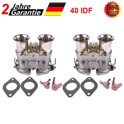 2x Vergaser Doppelvergaser Typ 40 IDF Für VW Kaefer Bug Beetle Fiat Porsche 356 - Bild 1 von 4