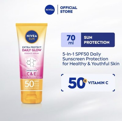 Nivea Sun Extra Protect Daily Glow Essence Serum SPF50 Pa+++ 70 ml