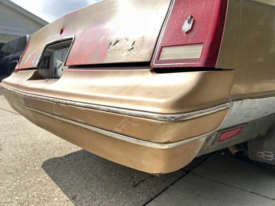 1986-1988 Chevrolet Monte Carlo LS Luxury Sport Rear Bumper Cover w/Supports - Image 4 of 4