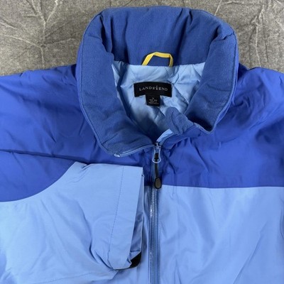 Lands End Jacket Women's 1X Blue Thermolite Quilted Lining