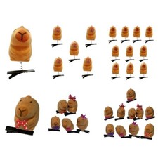 Music Festival 3D Capybara Hairpin Lovely Party Side Pin Hair Barrette 1/5/10PCS