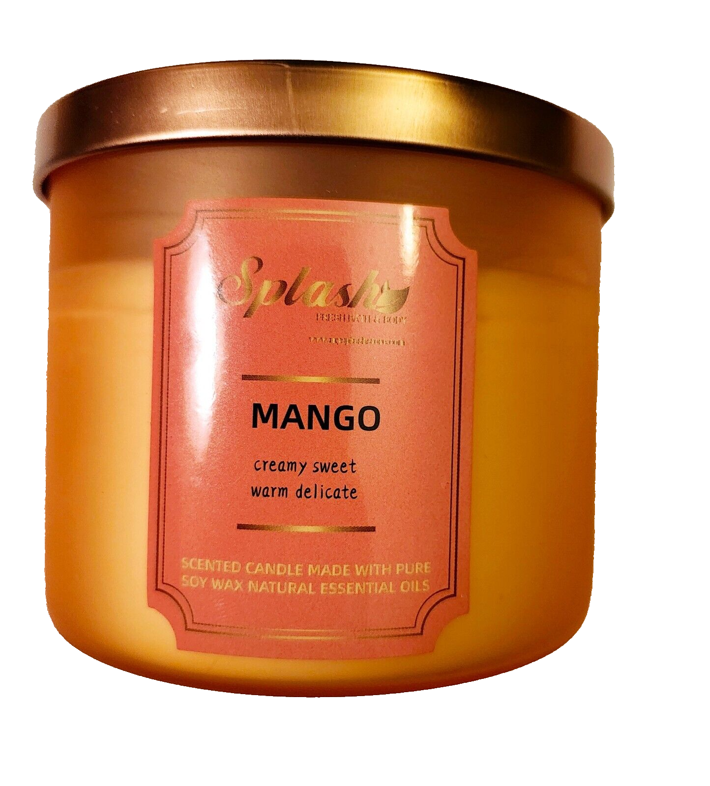 Candles,  3-in-1 Soy Lotion Candles- Candle, Lotion, Massage Oil MANGO-image