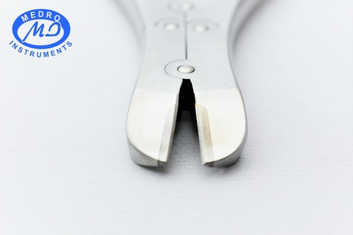 REILL TC PIN & WIRE CUTTER 7" DOUBLE ACTION CURVED ANGLED, ORTHOPEDIC PLIERS - Picture 19 of 24