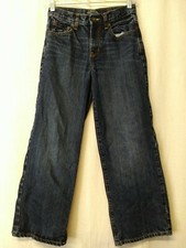 Old Navy Boy's Solid Blue Denim 5 Pocket Style Jeans Size 12 Regular     Z3