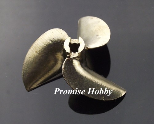 436 Brass Propeller Diameter 36mm Pitch 1.4 for 3.18mm 1/8 Shaft Cable RC Boat - Picture 5 of 5