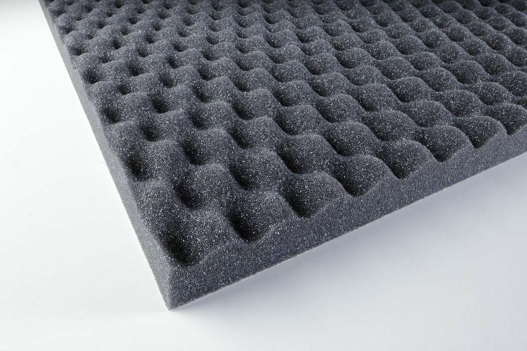 Fonoassorbente spugna 30 mm Insonorizzante Adesivo Bugnato piramidale 50x100