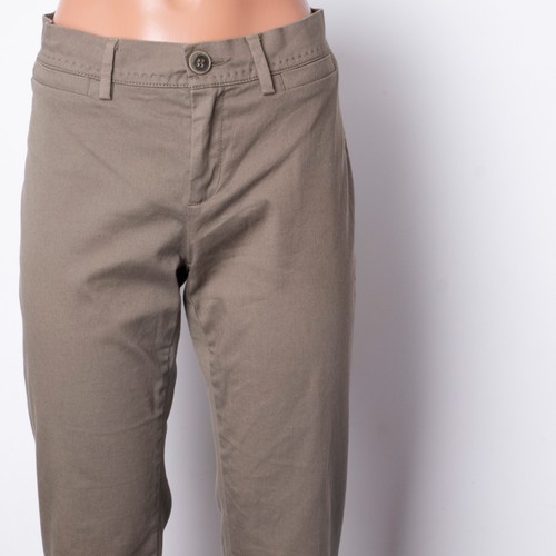Pantalone chino donna WEEKEND MAX MARA dritto cotone elasticizzato grigio slim taglia 38 M - Foto 5 di 9