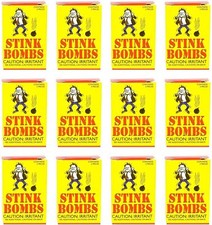 432 total Stink Bombs Glass Vials 144 boxes of 3 - GaG Prank Joke Wholesale