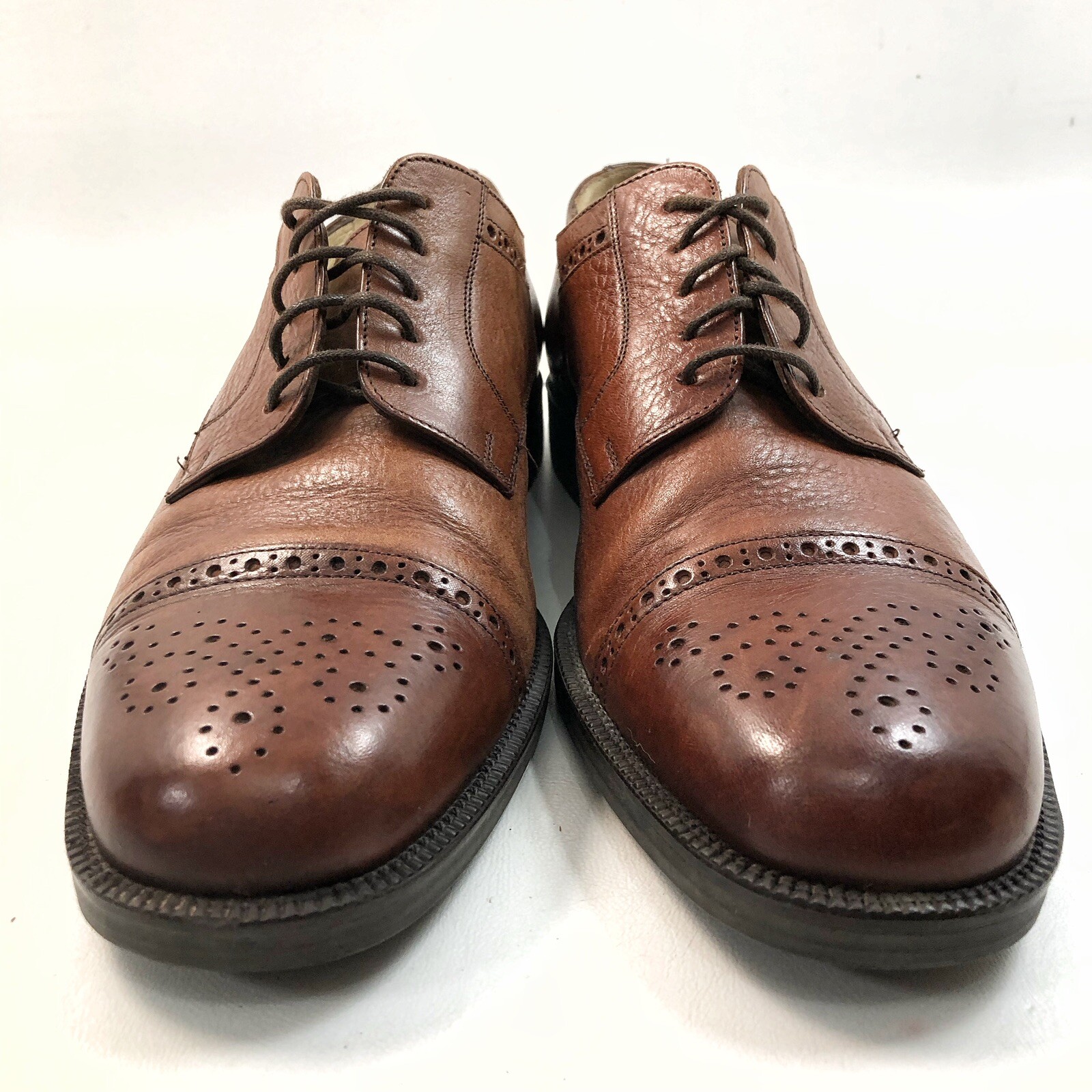 SAOLA Abito Johnston & Murphy taglia 9 Cellini punta cappuccio pelle Italia