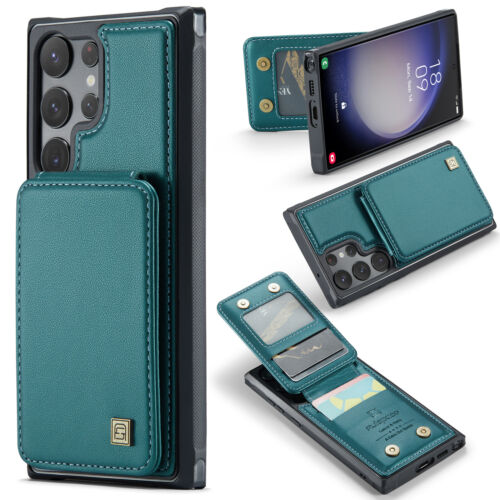 For Samsung Galaxy S23 Ultra S22 S21 Plus RFID Blocking Leather Wallet Card Case - Picture 44 of 79