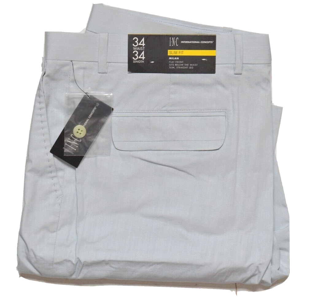 INC International Concepts Mens Pants Light Blue Slim Fit Casual Dress 34 x 34 | eBay INC International Concepts Mens Pants Light Blue Slim Fit Casual Dress 34 x 34 | eBay