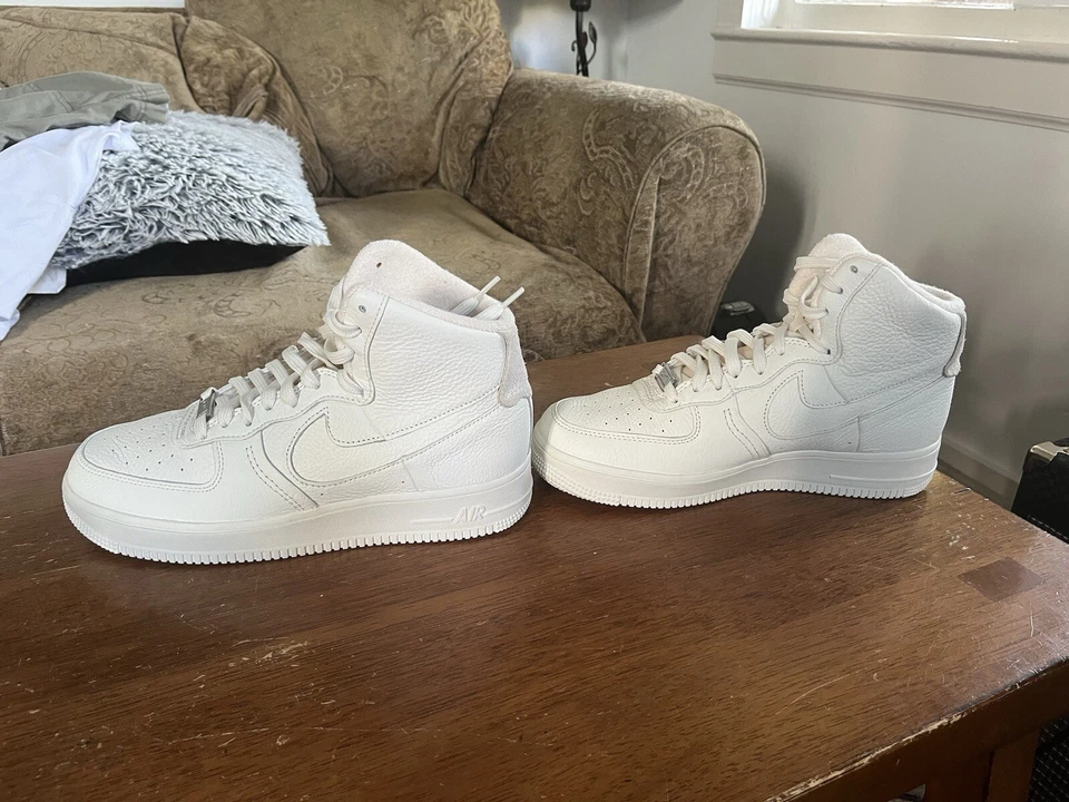 Size 9.5 - Nike Air Force 1 Sculpt High Sail W - Image 4 of 4