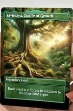 Yavimaya, Cradle Of Growth Proxy Card with Custom designed art