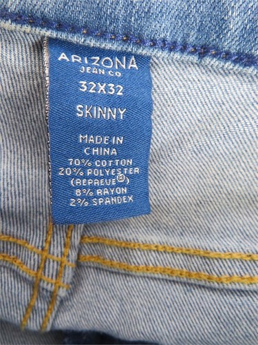 Arizona Advance Flex 360 Skinny Blue Jeans - Picture 6 of 9