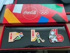 Coca-Cola 3 Pin Set 3 Tokyo 2020 Olympics Athletics Hockey SPB Athletics
