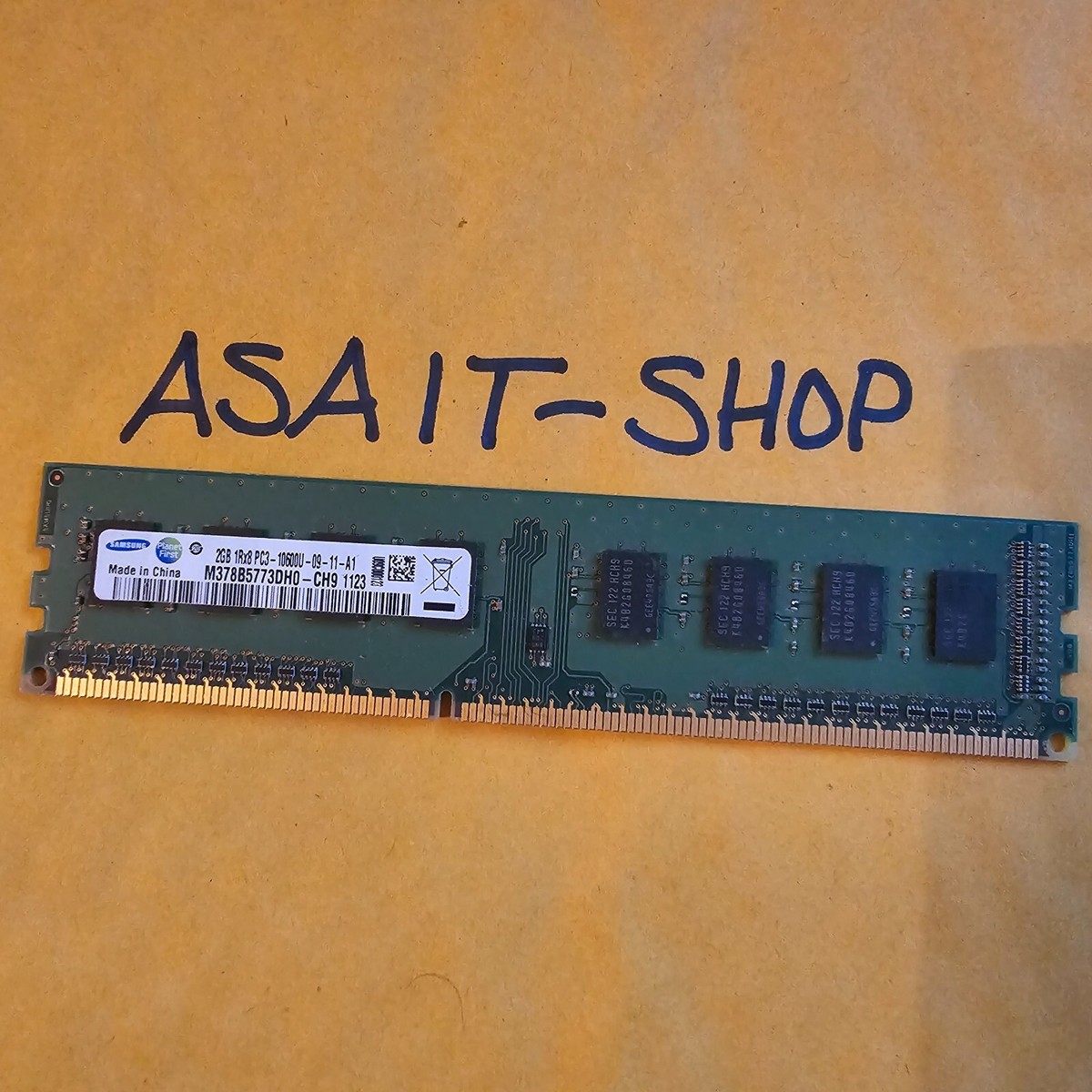 M378B5773DH0-CH9 Samsung 2GB 1Rx8 PC3-10600U Memory TESTED