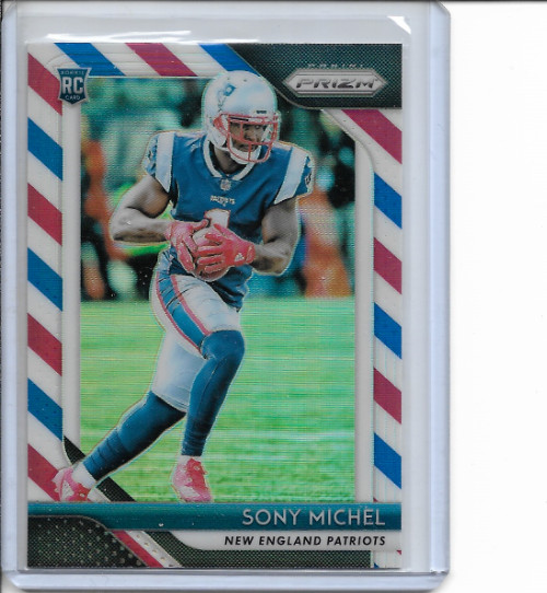 2018 Panini Prizm Sony Michel Red White Blue Prizm Rookie #211 NM