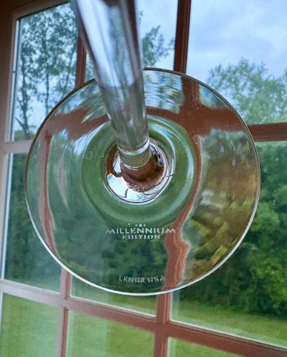 Lenox Millennium Firelight Gold Panel Cut Champagnerflöte ~ Glas ~ 9-3/8" ~ EU - Bild 2 von 4