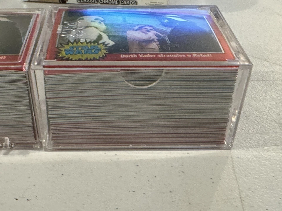 STAR WARS CHROME ARCHIVES TRADING CARDS BOX 1999 TOPPS 2 COMPLETE SETS - Image 4 of 4