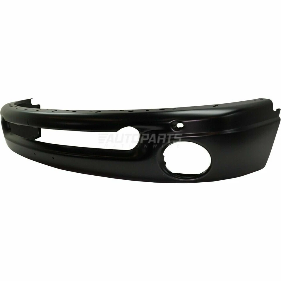 New Bumper Face Bar Steel Painted Black Front Fits 2002-2009 Dodge Ram 1500 3500 - Image 3 of 4
