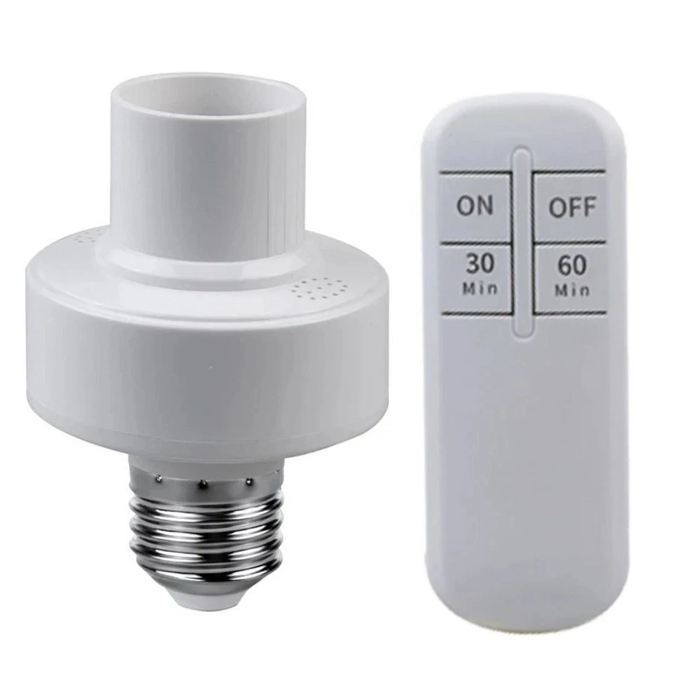 Wireless Remote Control Light Bulb Base AC85-265V LED Lamp Base Room - Image 2 of 4